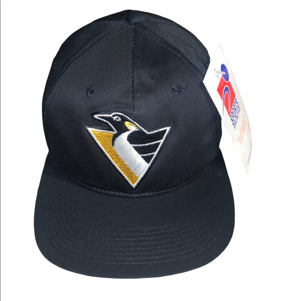 Vintage 90s Pittsburgh Penguins Plain Logo Sports Specialties Snapback Hat